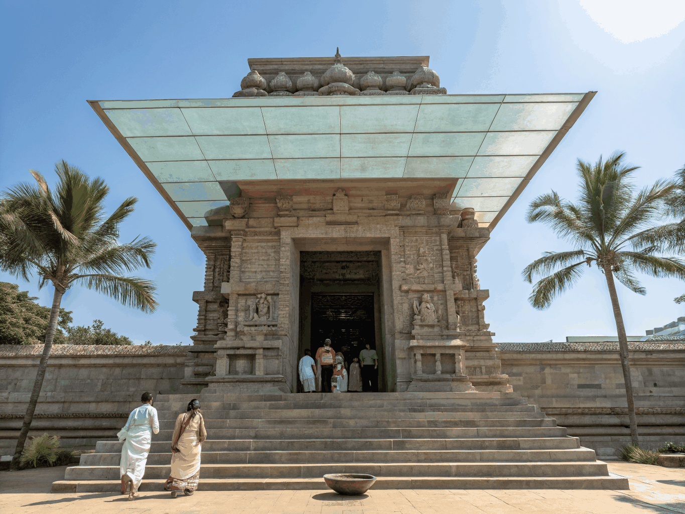 Intricate architecture of Kudroli Temple