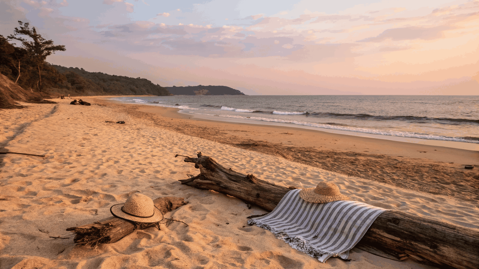 Golden sunset over the pristine sands of Panambur Beach in Mangalore
